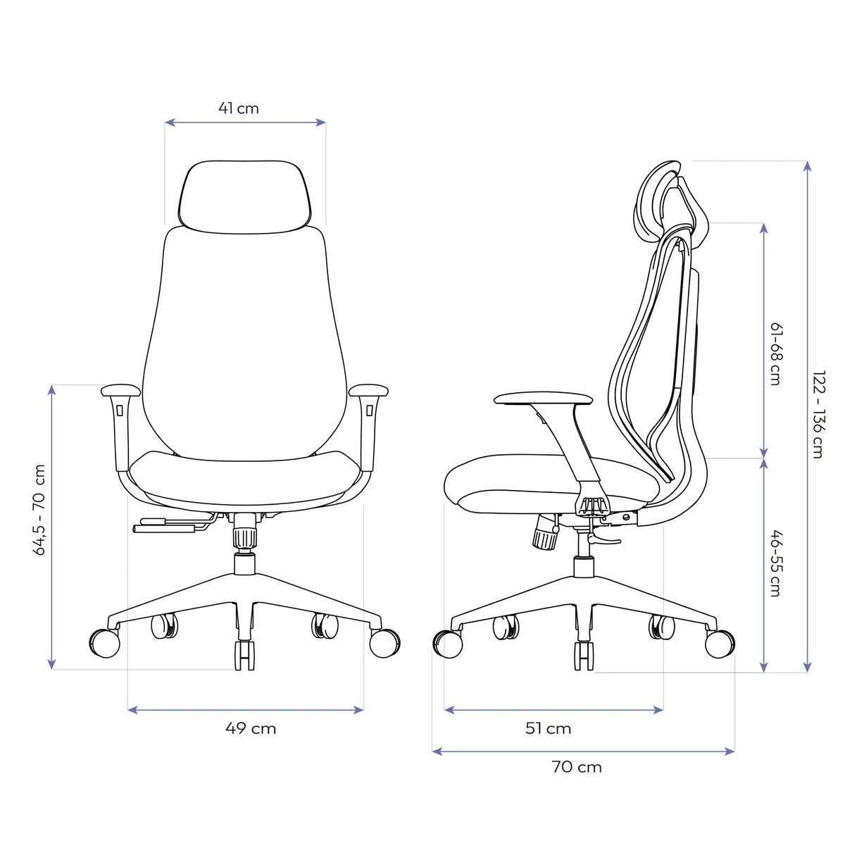 Cadeira Ergonômica Elements Galatea